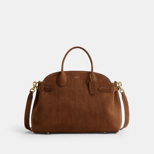 Coach Soft Empire Carryall Bag 40 - Warm Brown Suede & Brass